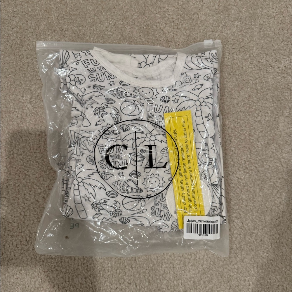 Caden Lane color your own pajamas 2T